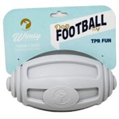 Wholesale - 7.28"X4.33" WIMSY TPR FOOTBALL DOG TOY C/P 32, UPC: 191205401195